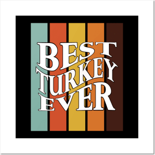 Retro groovy Thanksgiving Best Thanksgiving ever Posters and Art